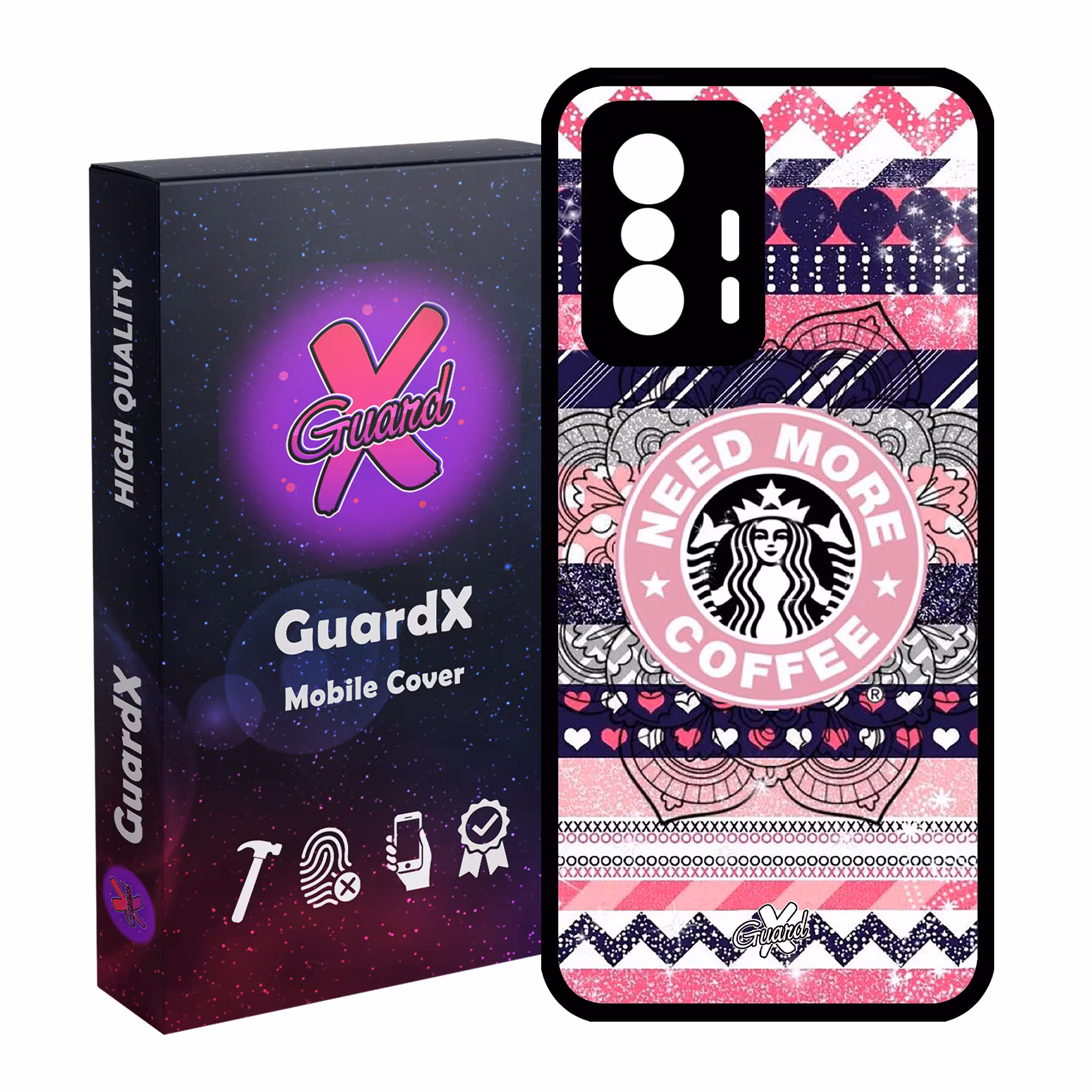 کاور گارد ایکس طرح Starbucks مدل Glass10070 مناسب برای گوشی موبایل شیائومی 11T Pro / 11T