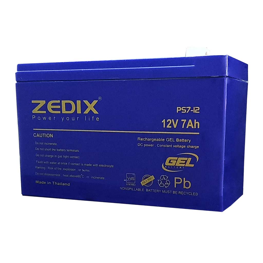 باتری دزدگیر اماکن 7 آمپر زدیکس Zedix (گارانتی تعویض)