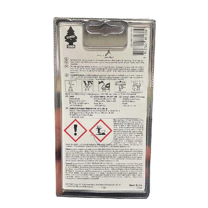 خوشبوکننده خودرو لیتل تریس مدل Air Freshener کد Sport حجم 4.5 میلی لیتر