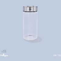 بانکه شیشه ای در استیل 20 سانت یونیک کد 1702