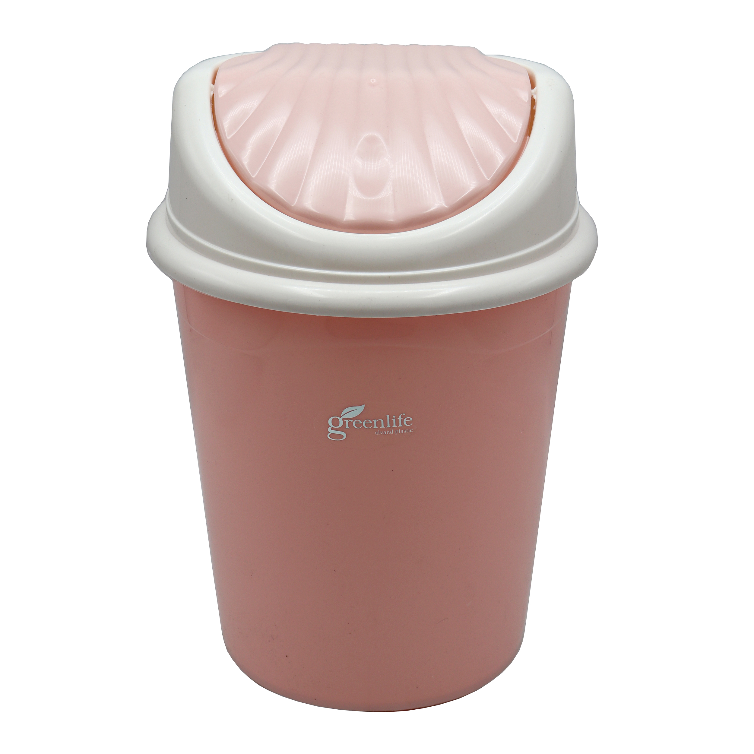 سطل زباله گرین لایف مدل بادبزنی طرح صدفی کد YPM-36CM 