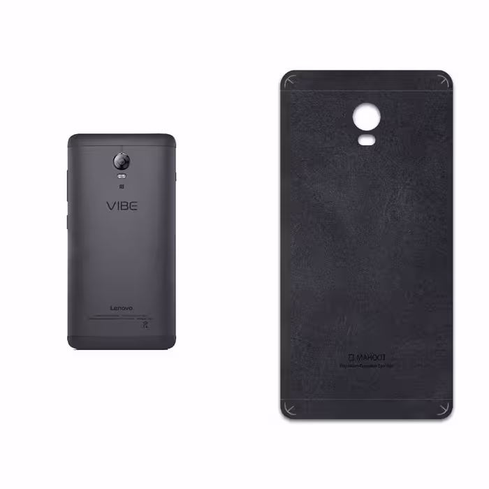 برچسب پوششی ماهوت مدل Graphite Buffalo Leather مناسب برای گوشی موبایل لنوو Vibe P1