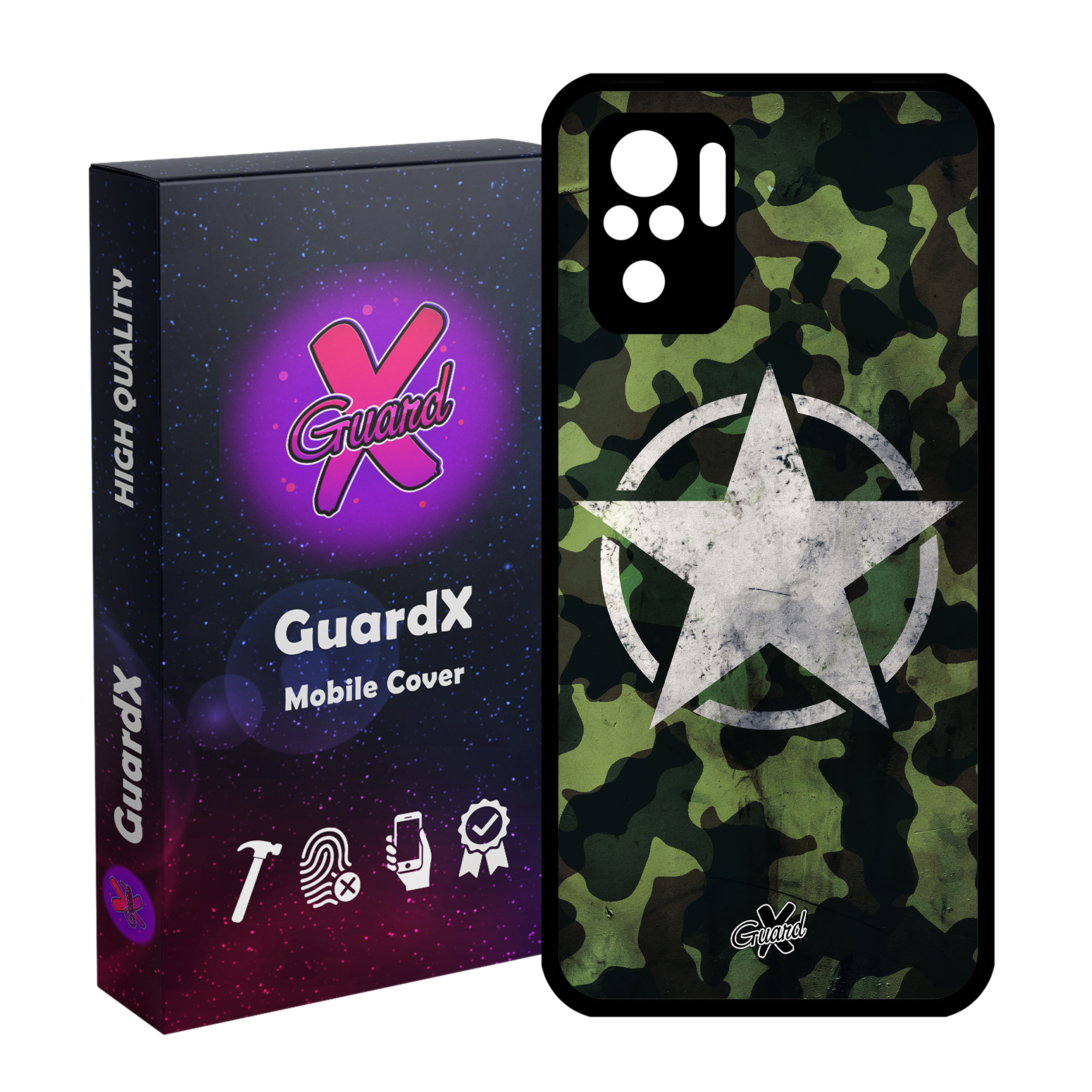 کاور گارد ایکس طرح Star مدل Glass10194 مناسب برای گوشی موبایل شیائومی Redmi Note 10 4G / Note 10S