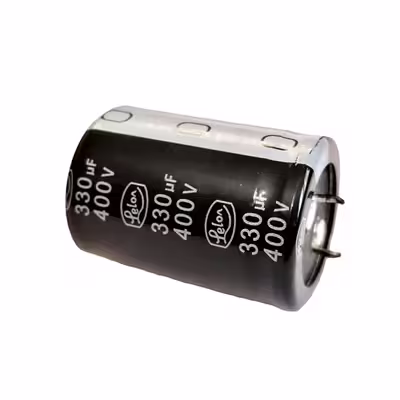 خازن الکترولیت 330 میکروفاراد کد 400V lelon 
