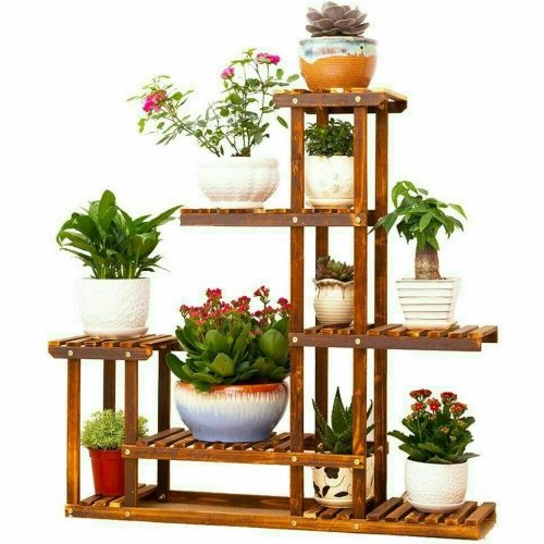 استند چوبی شش طبقه کشیده