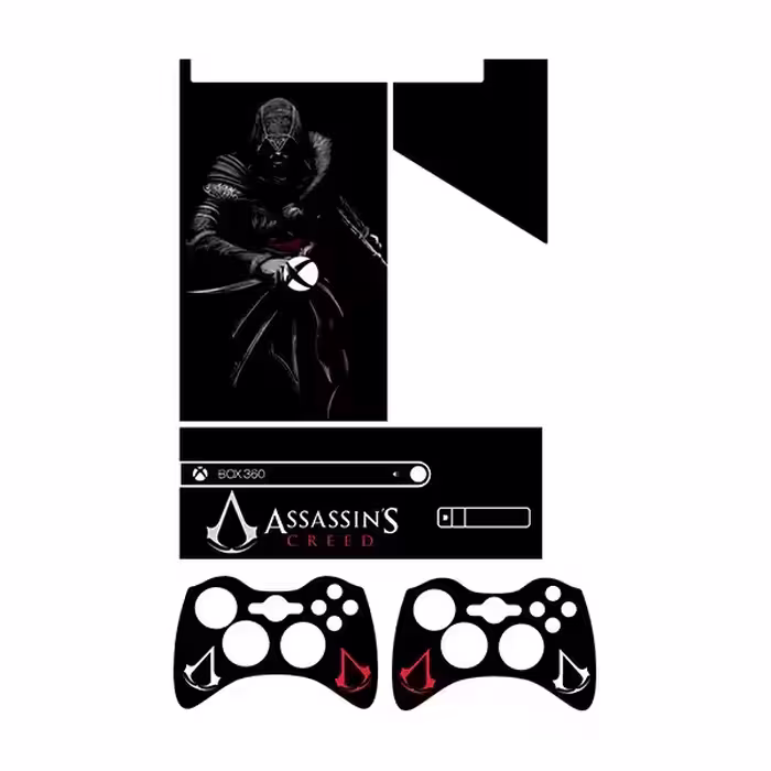 برچسب ایکس باکس 360 سوپر اسلیم طرح Assassins Creed کد 4 مجموعه 4 عددی