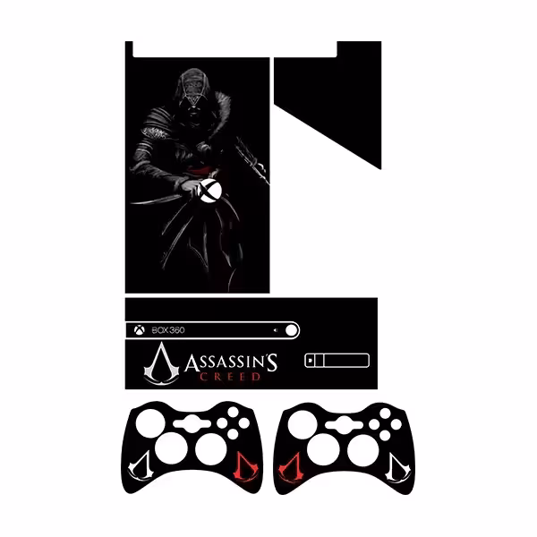 برچسب ایکس باکس 360 سوپر اسلیم طرح Assassins Creed کد 4 مجموعه 4 عددی