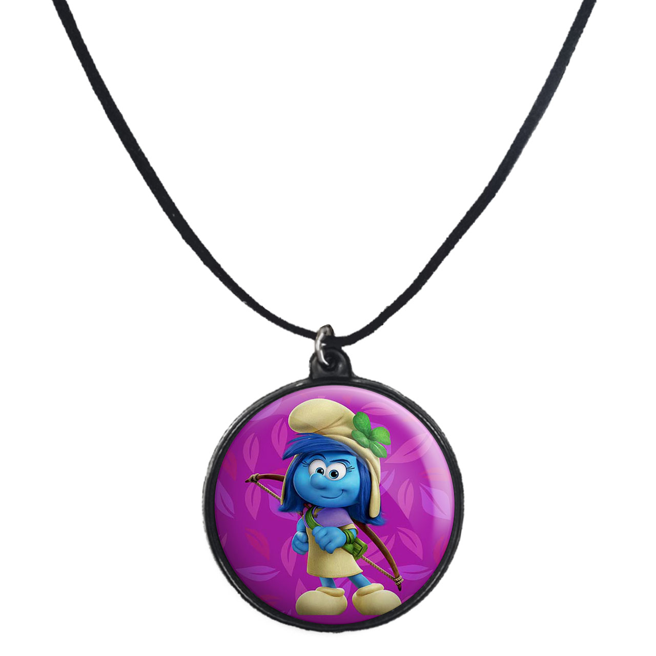 گردنبند پرمانه طرح اسمورف کد pmb.10517