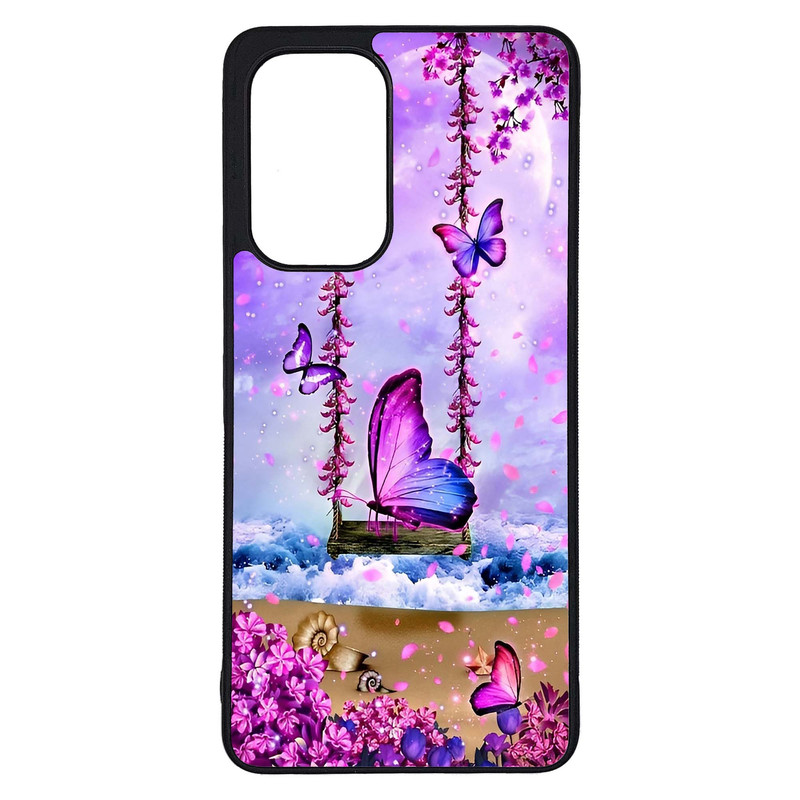 کاور طرح پروانه کد G-028 مناسب برای گوشی موبایل سامسونگ Galaxy A53 / A53 5G | دیجی قاب دونی