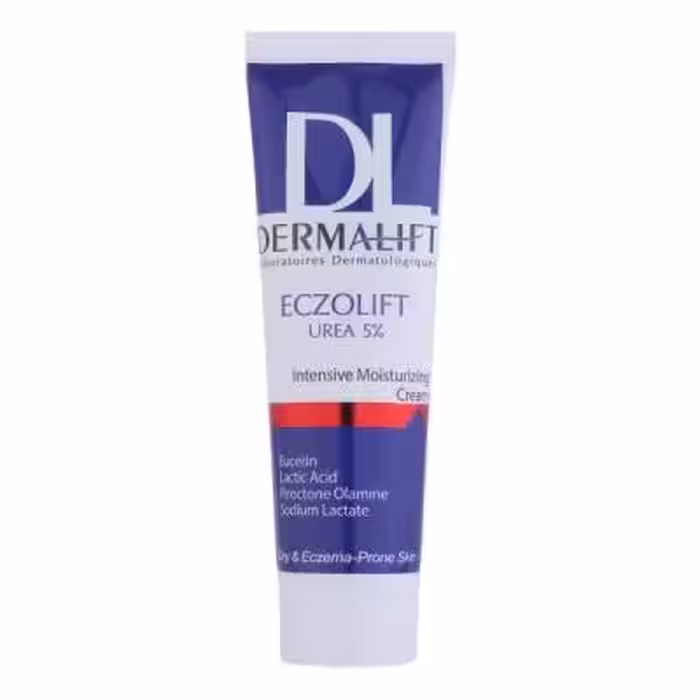 کرم مرطوب کننده صورت درمالیفت مدل ECZOLIFT UREA 5% مناسب پوست‌های خشک حجم 50 میلی لیتر