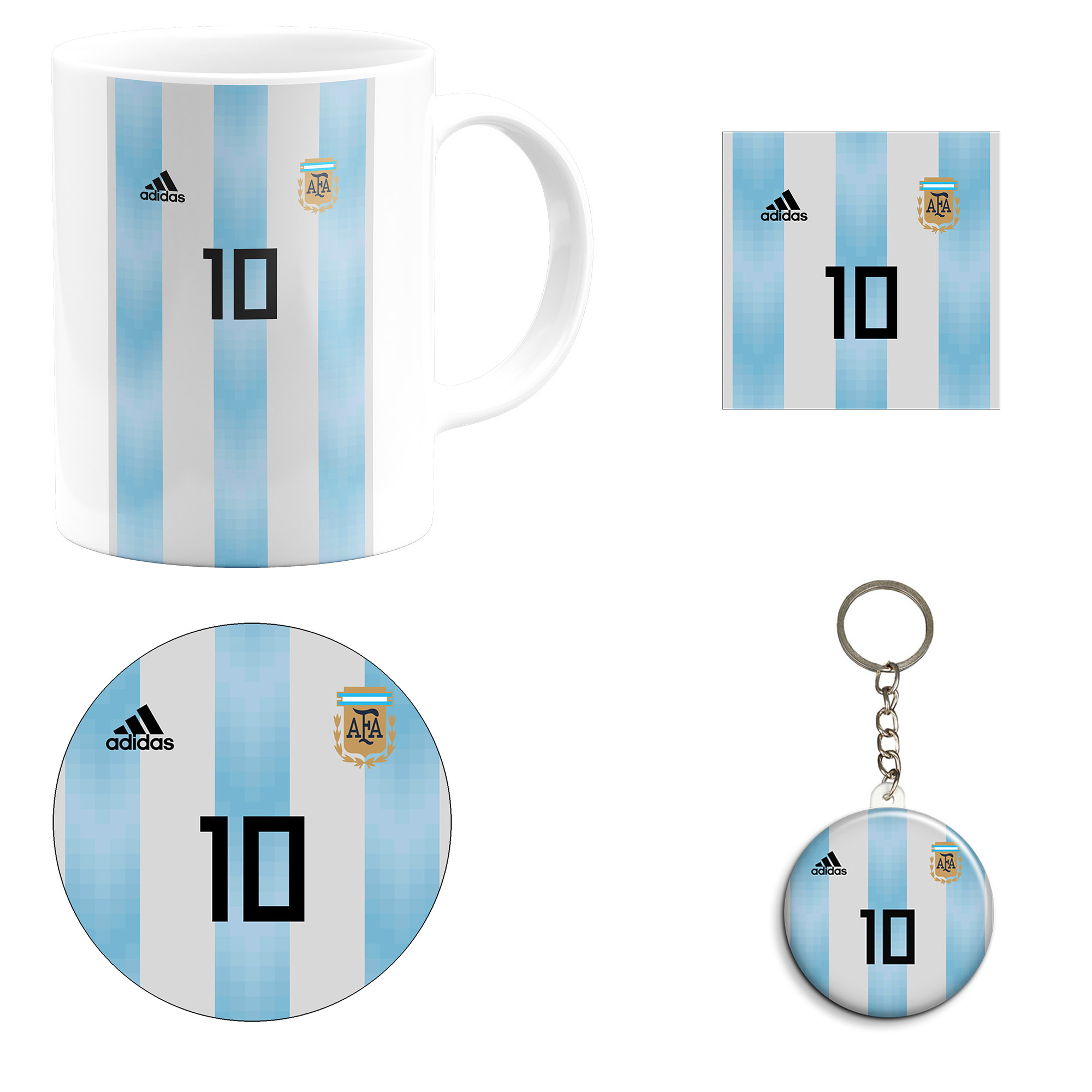 ست هدیه ماگ مدل لیونل مسی طرح Lionel Messi کد M17