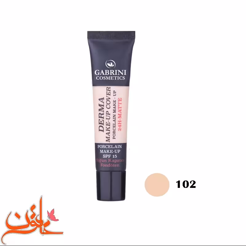کرم پودر گابرینی مدل Derma شماره 102 حجم 40 میل