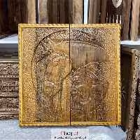 اطلاعات ، قیمت و خرید تخته نرد تمام منبت چوب گردو طرح کور اوغلو ساخت ارومیه کد TNS56