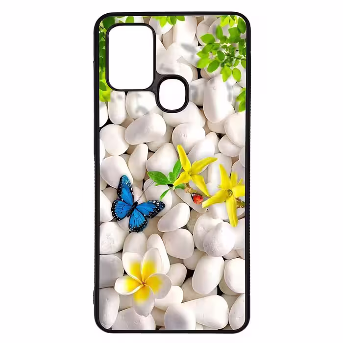 کاور طرح پروانه کد G-168 مناسب برای گوشی موبایل سامسونگ Galaxy A21s | دیجی قاب دونی