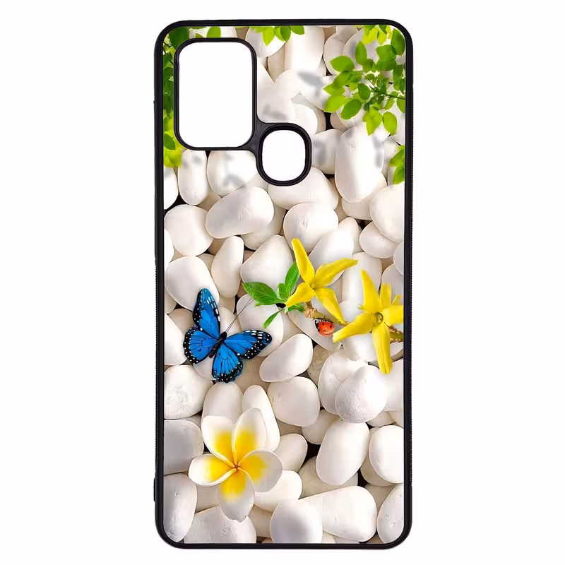 کاور طرح پروانه کد G-168 مناسب برای گوشی موبایل سامسونگ Galaxy A21s | دیجی قاب دونی