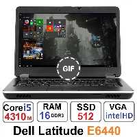لپ تاپ دل Dell LatiTude E6440 Core i5 4310m رم16و512