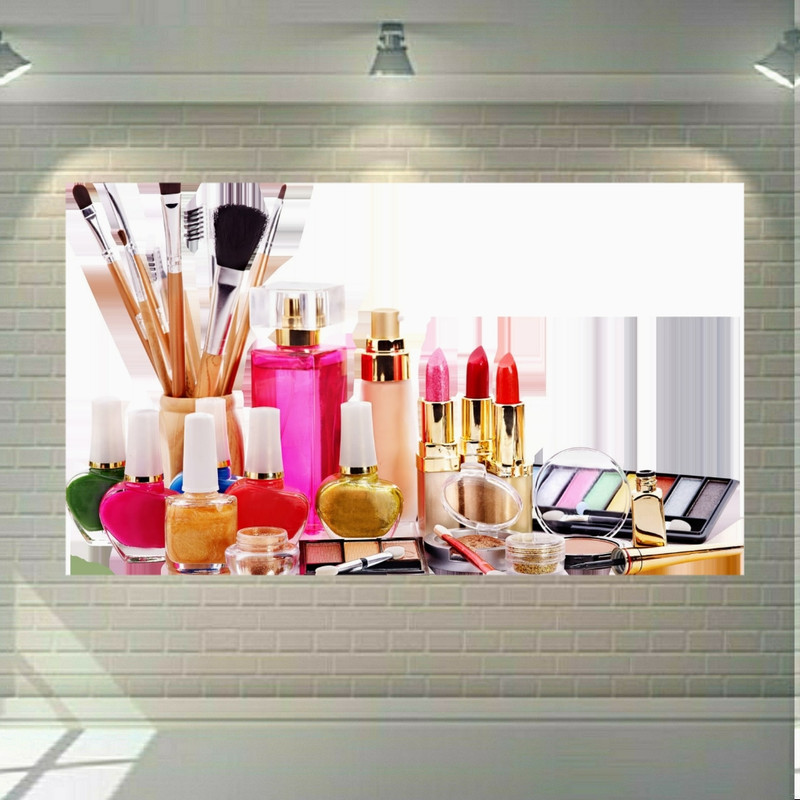 استیکر طرح لوازم آرایشی مدل رژ و کرم پودر کد SDA605