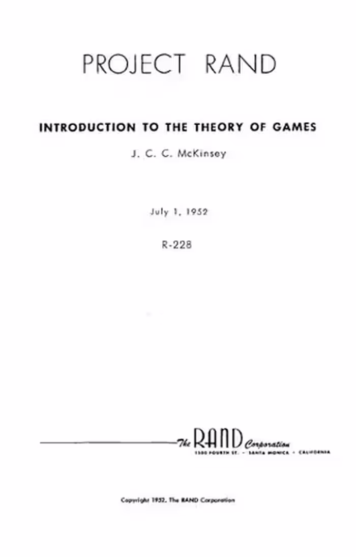 خرید و دانلود نسخه کامل کتاب Introduction to the theory of games