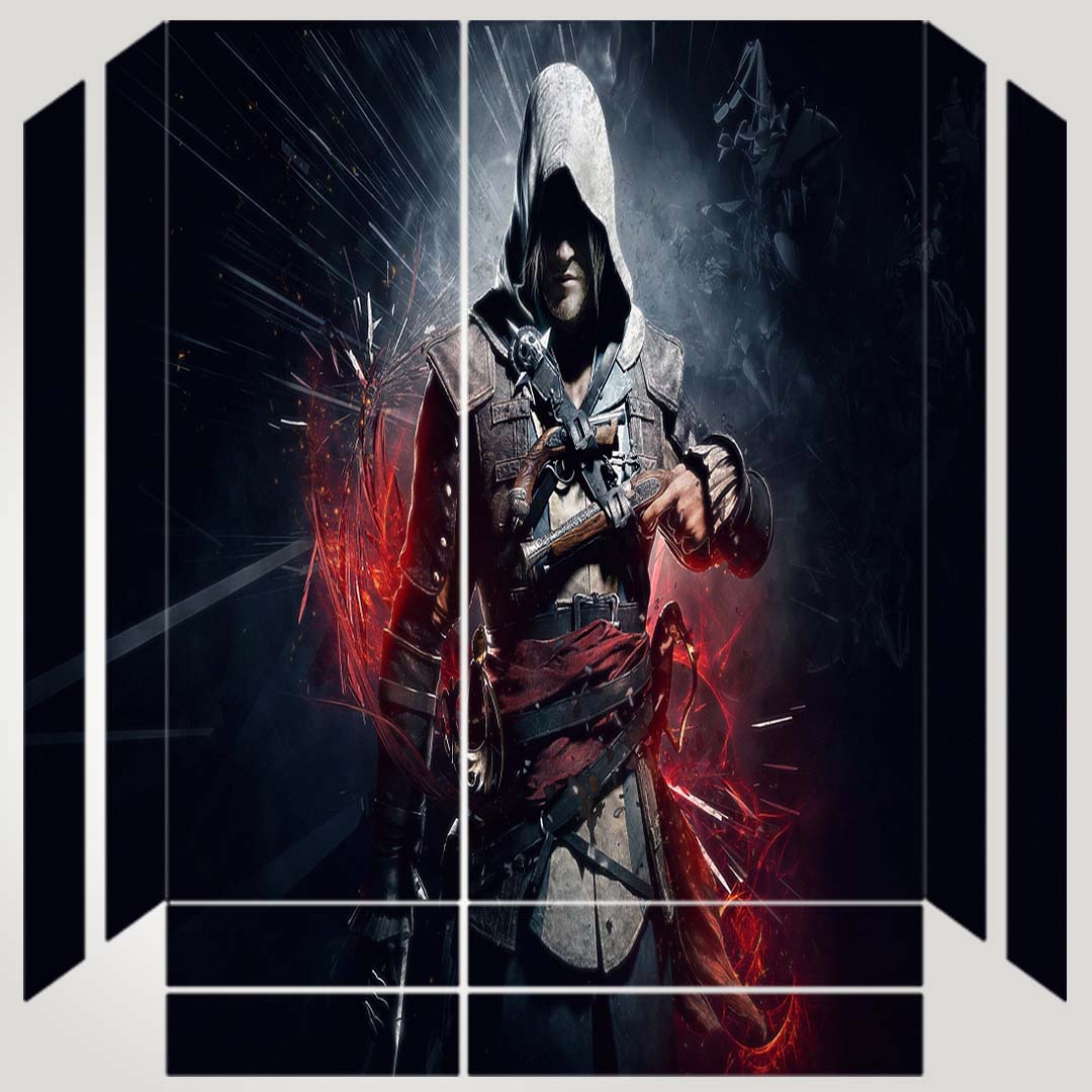برچسب پلی استیشن ۴ مدل طرح assassins creed game کد PS-10134 