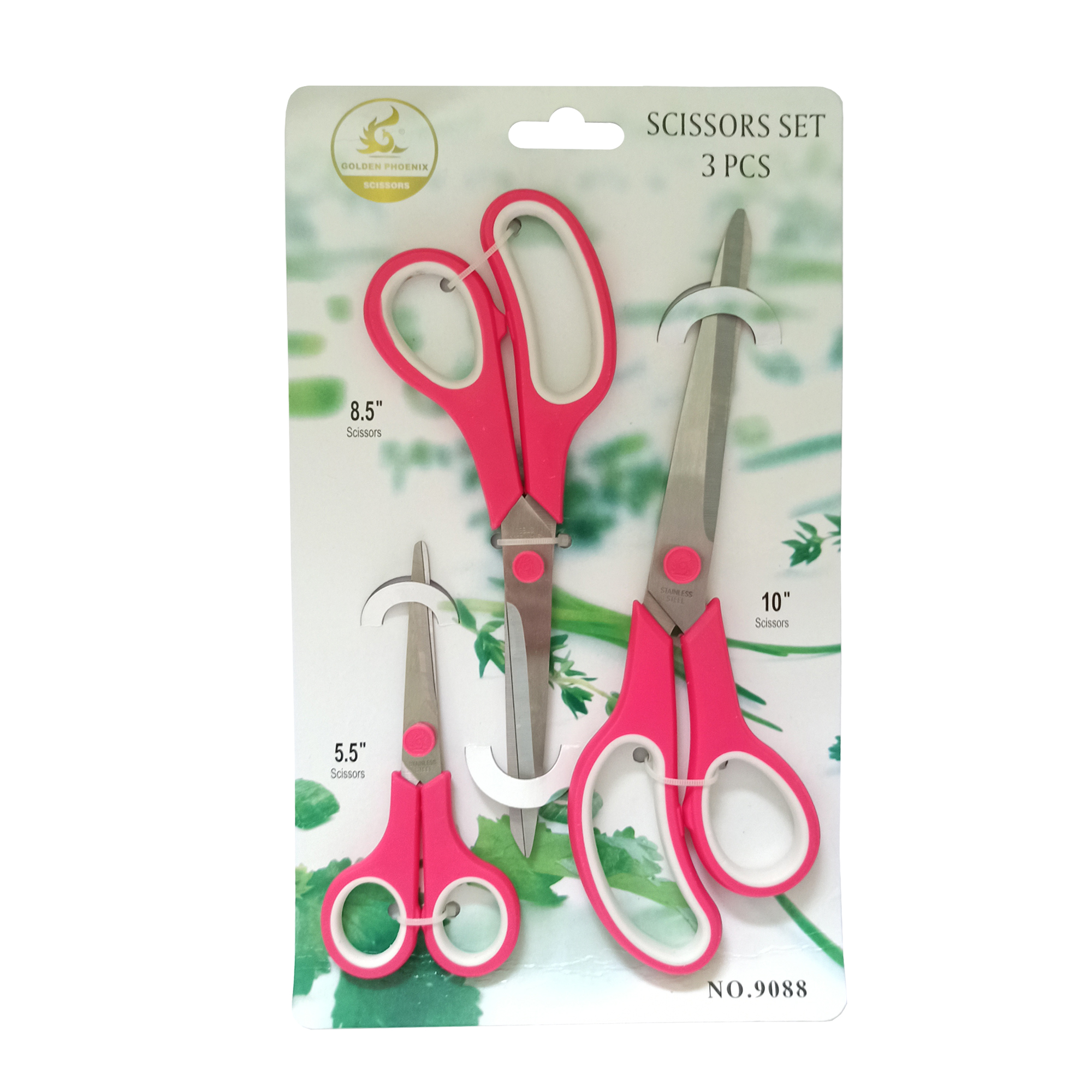 قیچی خیاطی گلدن فونیکس مدل GS9088 مجموعه 3 عددی