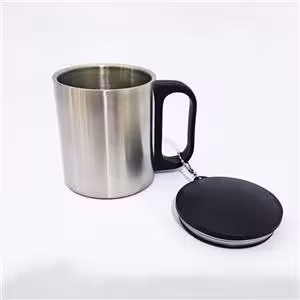 لیوان استیل درب دار