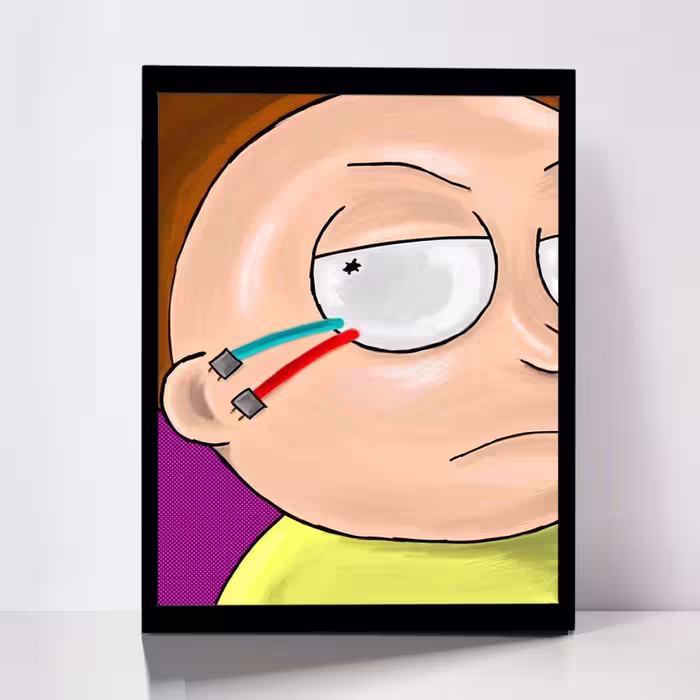 تابلو مدل Rick &amp; Morty کد F-1044