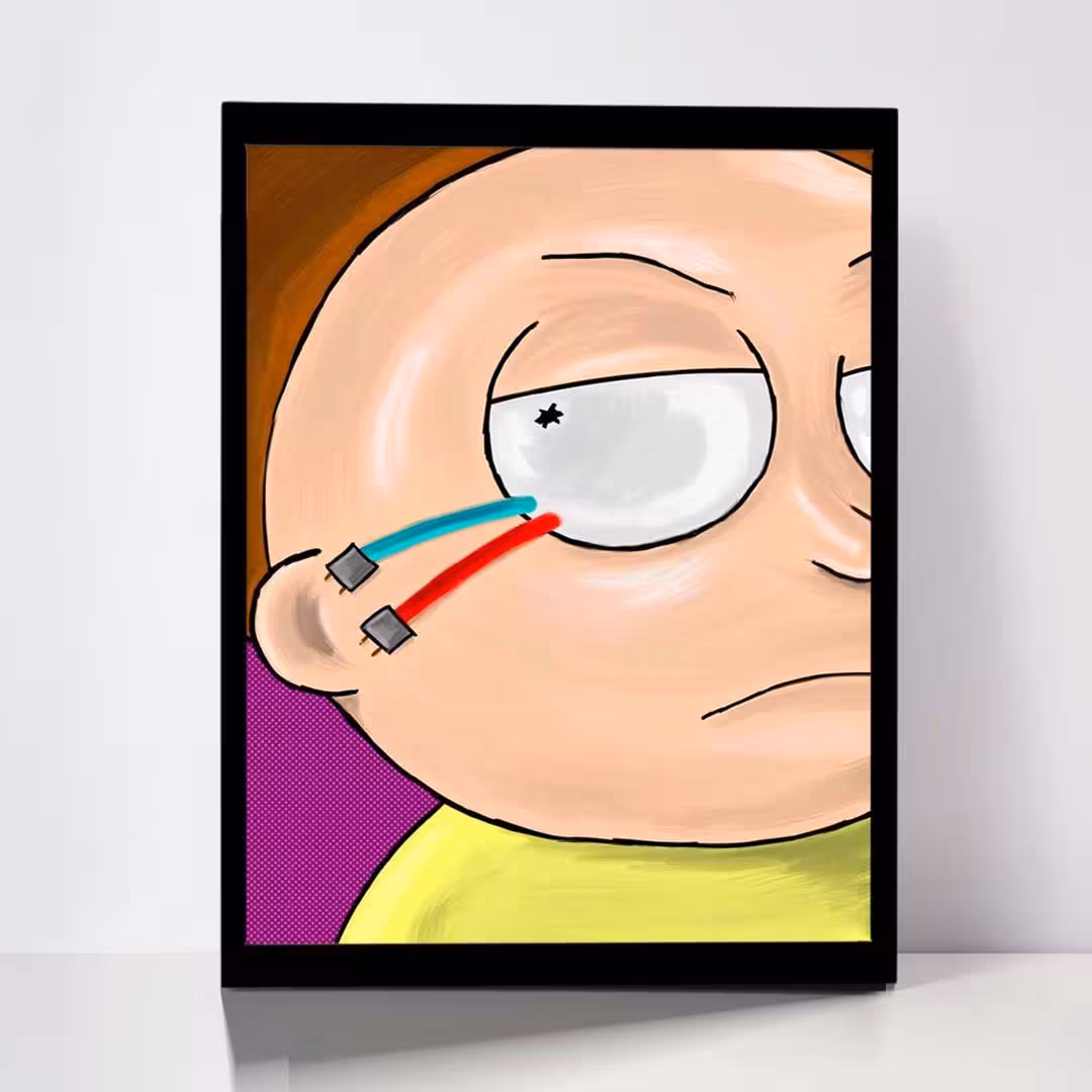 تابلو مدل Rick &amp; Morty کد F-1044