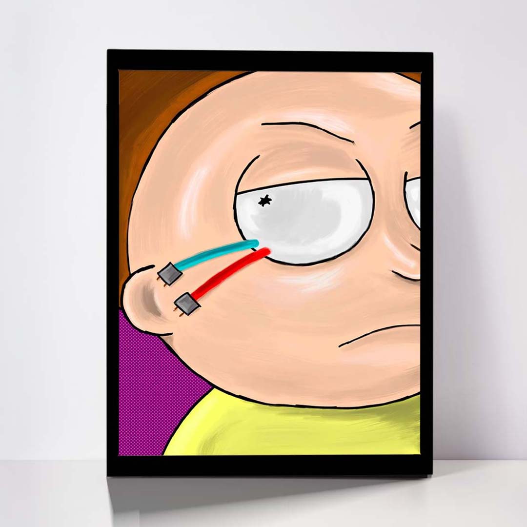 تابلو مدل Rick &amp; Morty کد F-1044