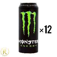 نوشیدنی انرژی زا  مانستر مشکی 500 میل باکس 12 عددی monster (پس کرایه)