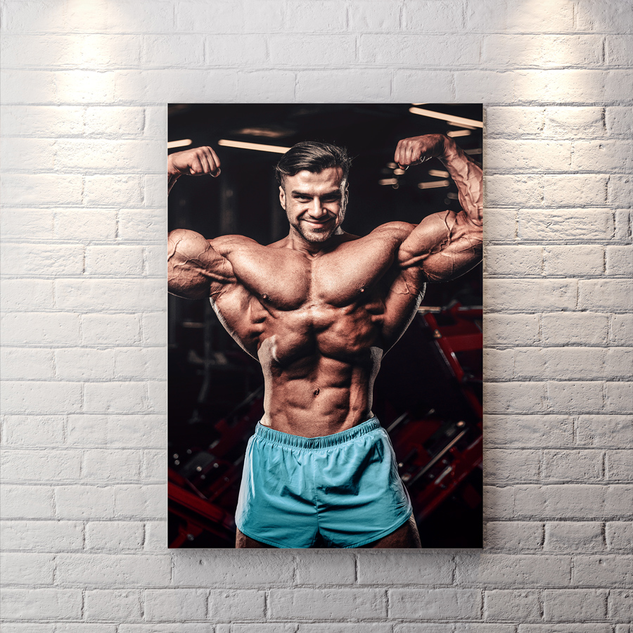 تابلو شاسی ورزشکار طرح بدنسازی BAs-7859