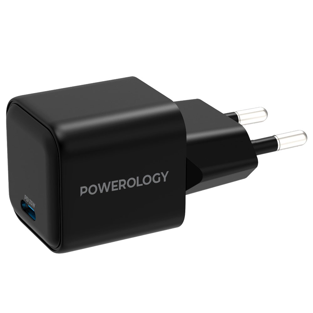 شارژر دیواری پاورولوژی Powerology Ultra-Quick GaN Charger P35WSPCEU توان 35 وات