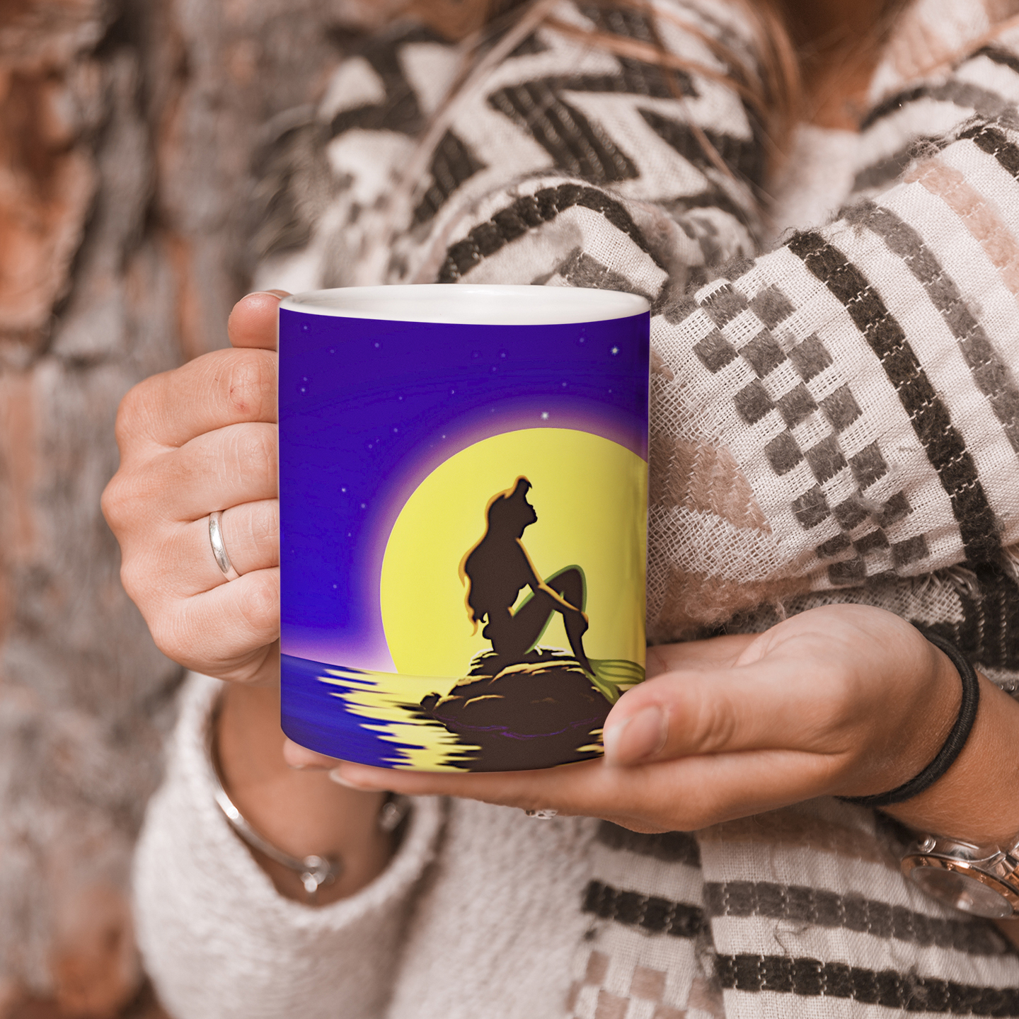 ماگ حرارتی طرح پری دریایی کد 01