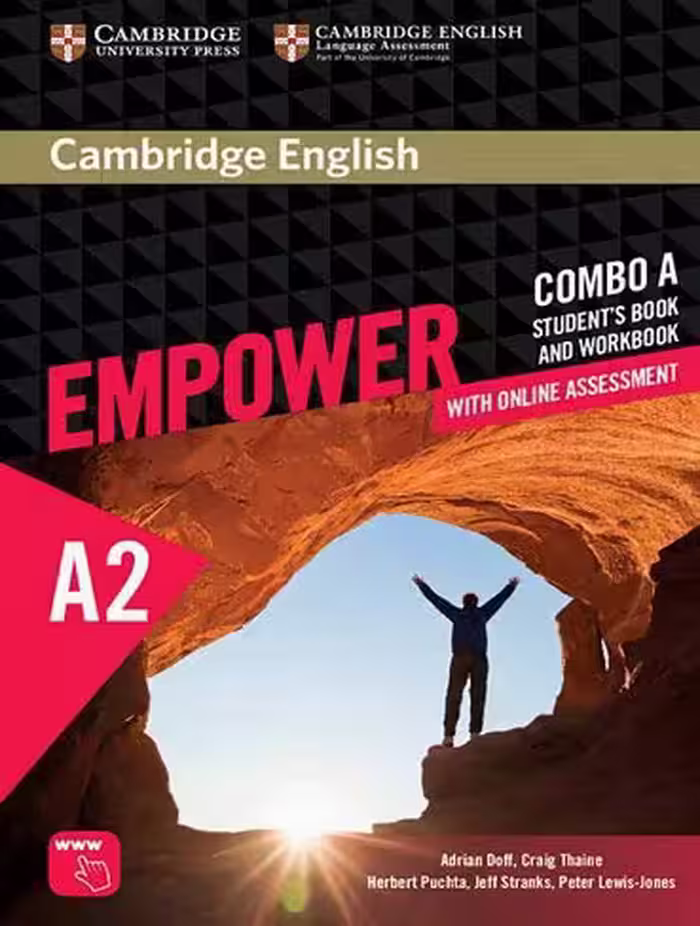 CAMBRIDGE ENGLISH EMPOWER A2 S B   W B کتاب ایمپاور A2 کمبریج (چاپ رنگی کتاب دانش آموز با کتاب کار و سی دی)