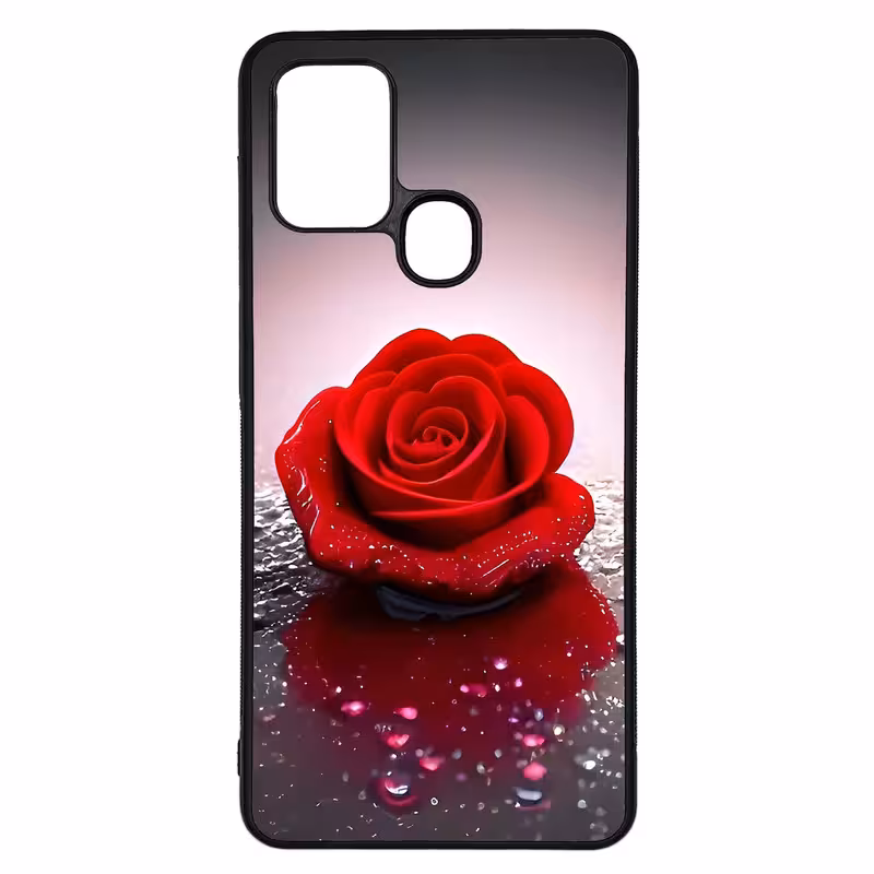 کاور طرح گل رز کد G-024 مناسب برای گوشی موبایل سامسونگ Galaxy A21s | دیجی قاب دونی