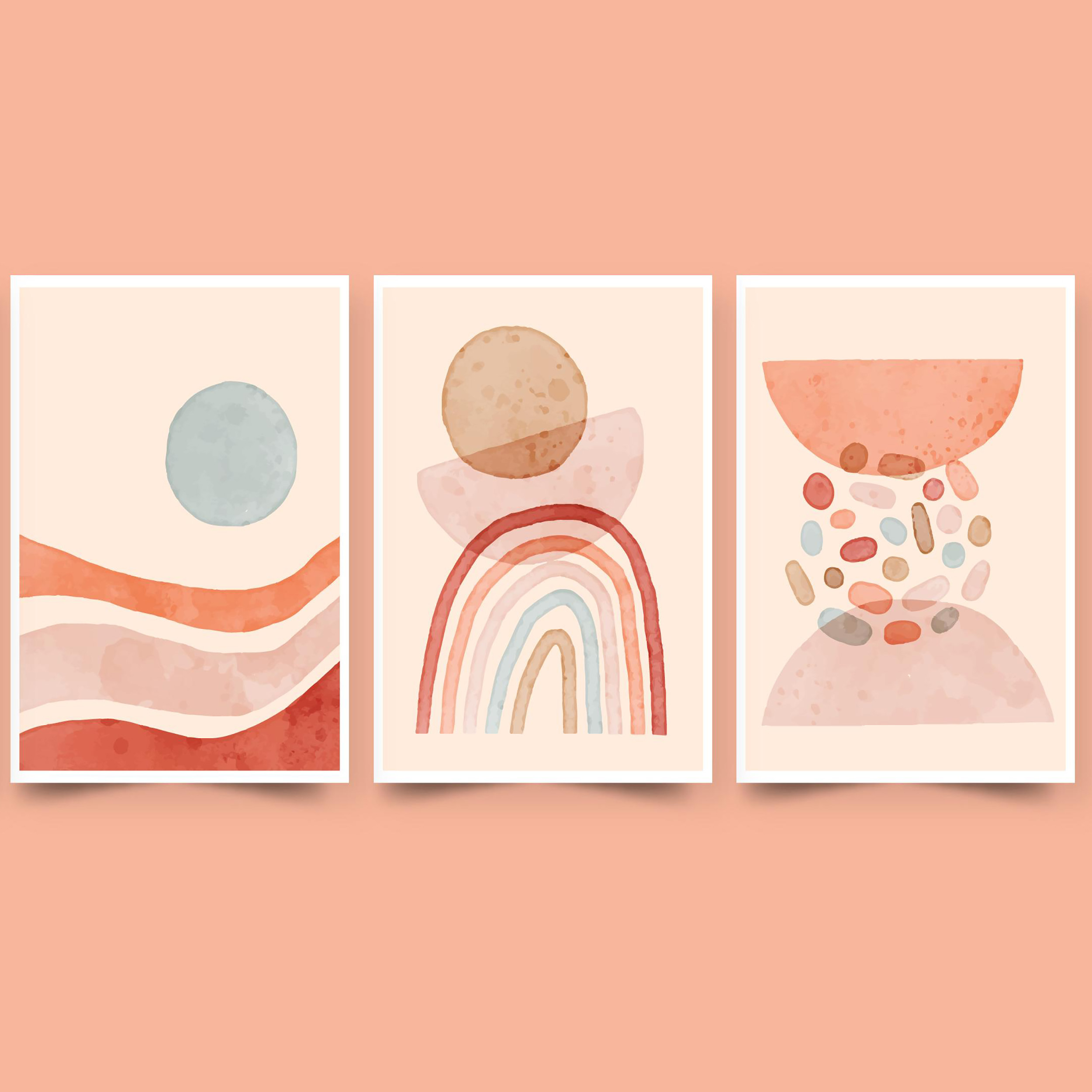 تابلو مدل دکوراتیو کد 0594 مجموعه 3 عددی