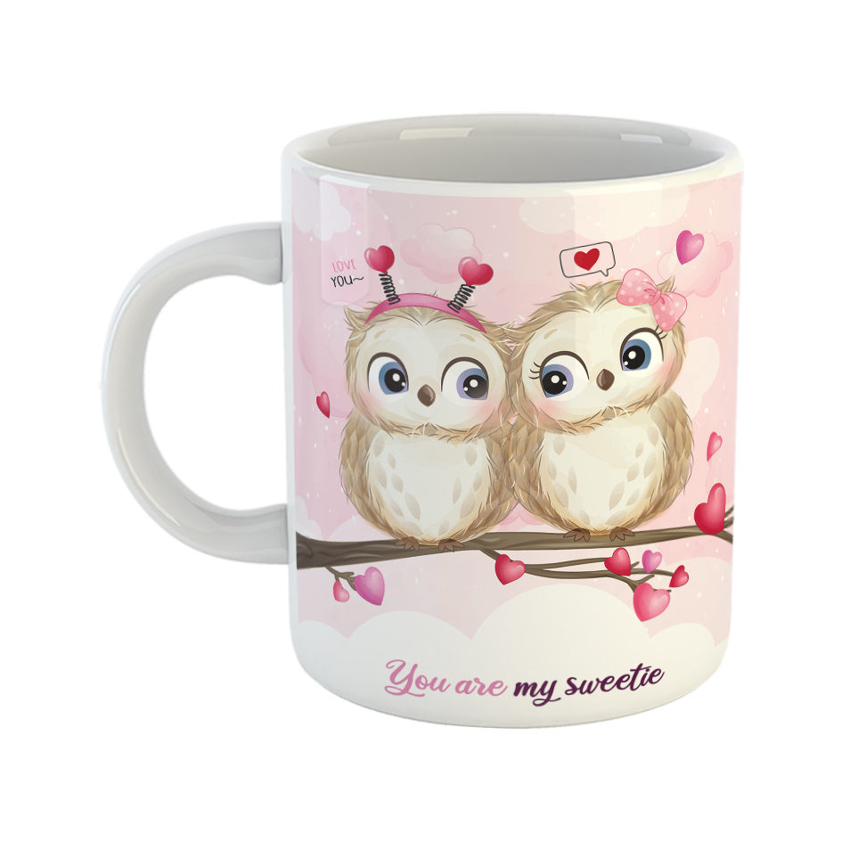 ماگ طرح جغد عاشق