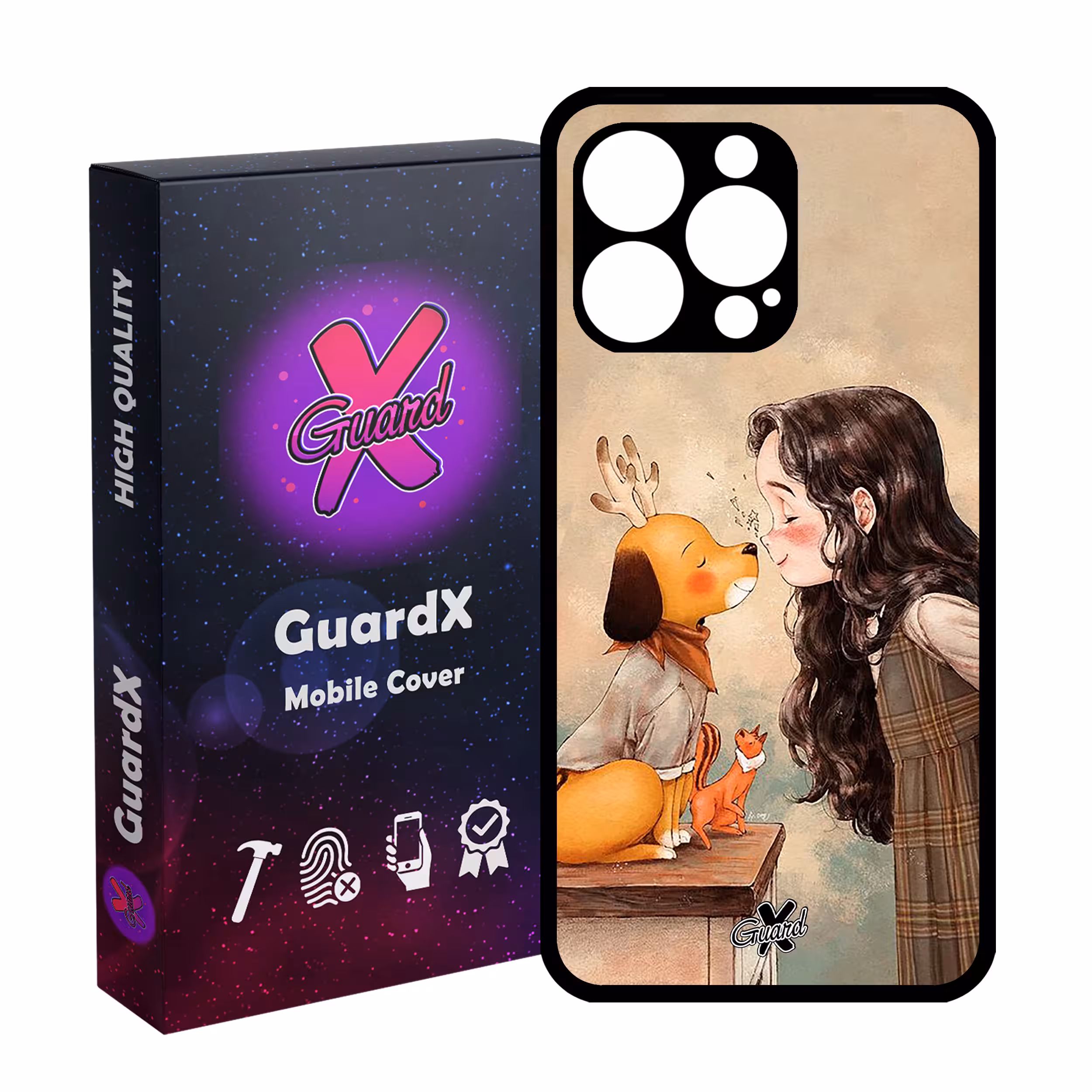 کاور گارد ایکس طرح Girl مدل Glass10323 مناسب برای گوشی موبایل اپل iPhone 13 Pro