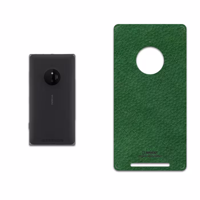 برچسب پوششی ماهوت مدل Green-Leather مناسب برای گوشی موبایل نوکیا Lumia 830