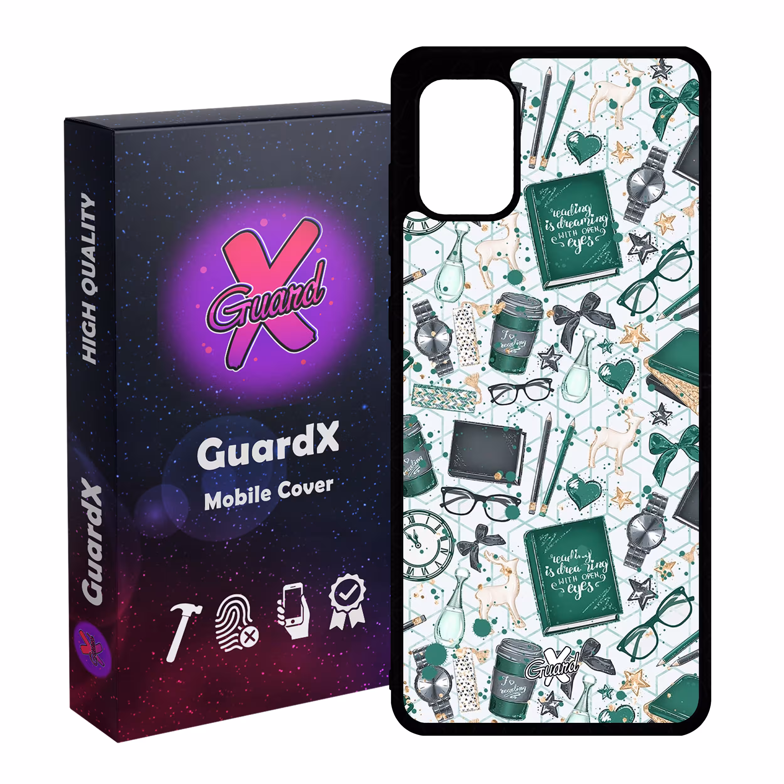 کاور گارد ایکس طرح کتاب مدل Glass10289 مناسب برای گوشی موبایل سامسونگ Galaxy A31