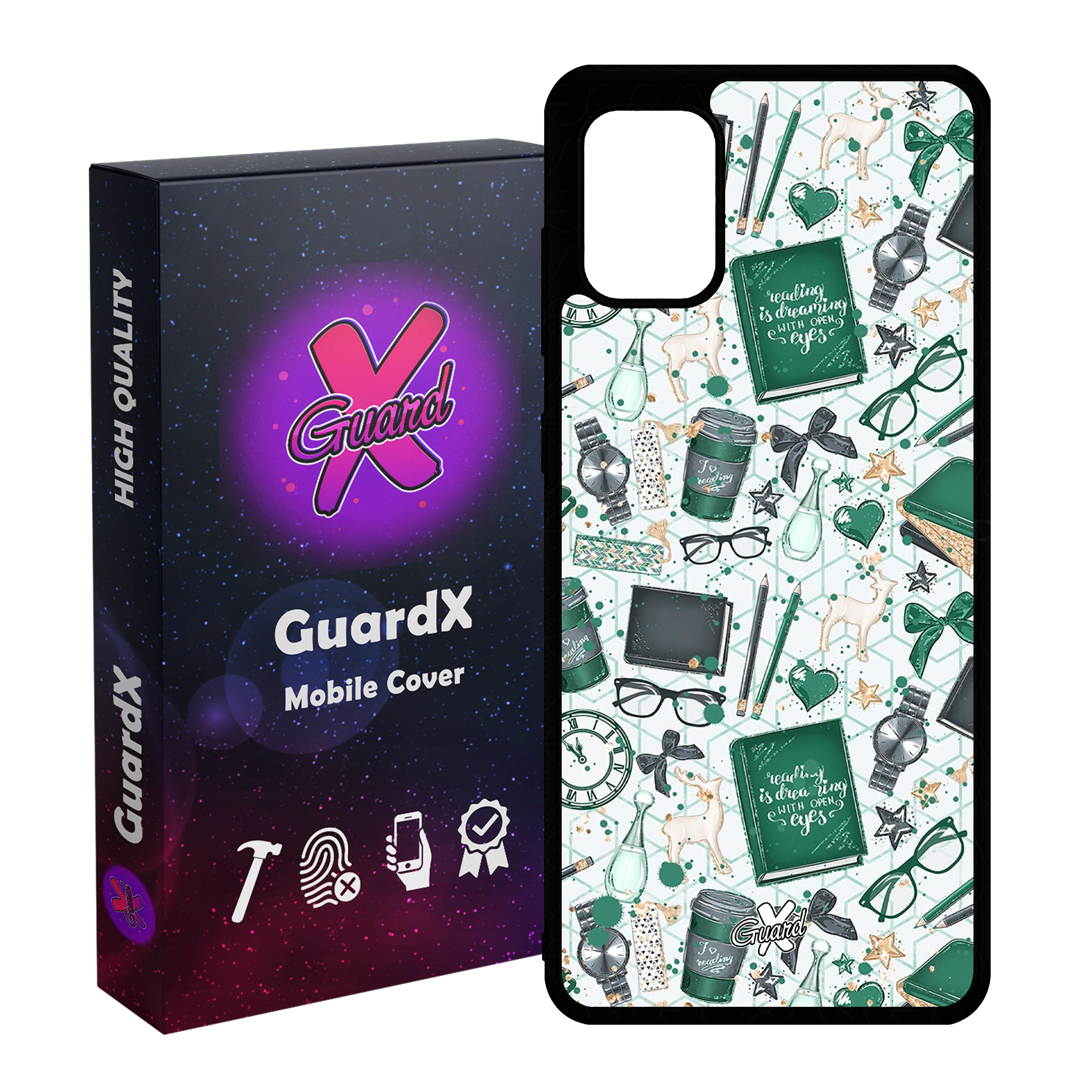 کاور گارد ایکس طرح کتاب مدل Glass10289 مناسب برای گوشی موبایل سامسونگ Galaxy A31