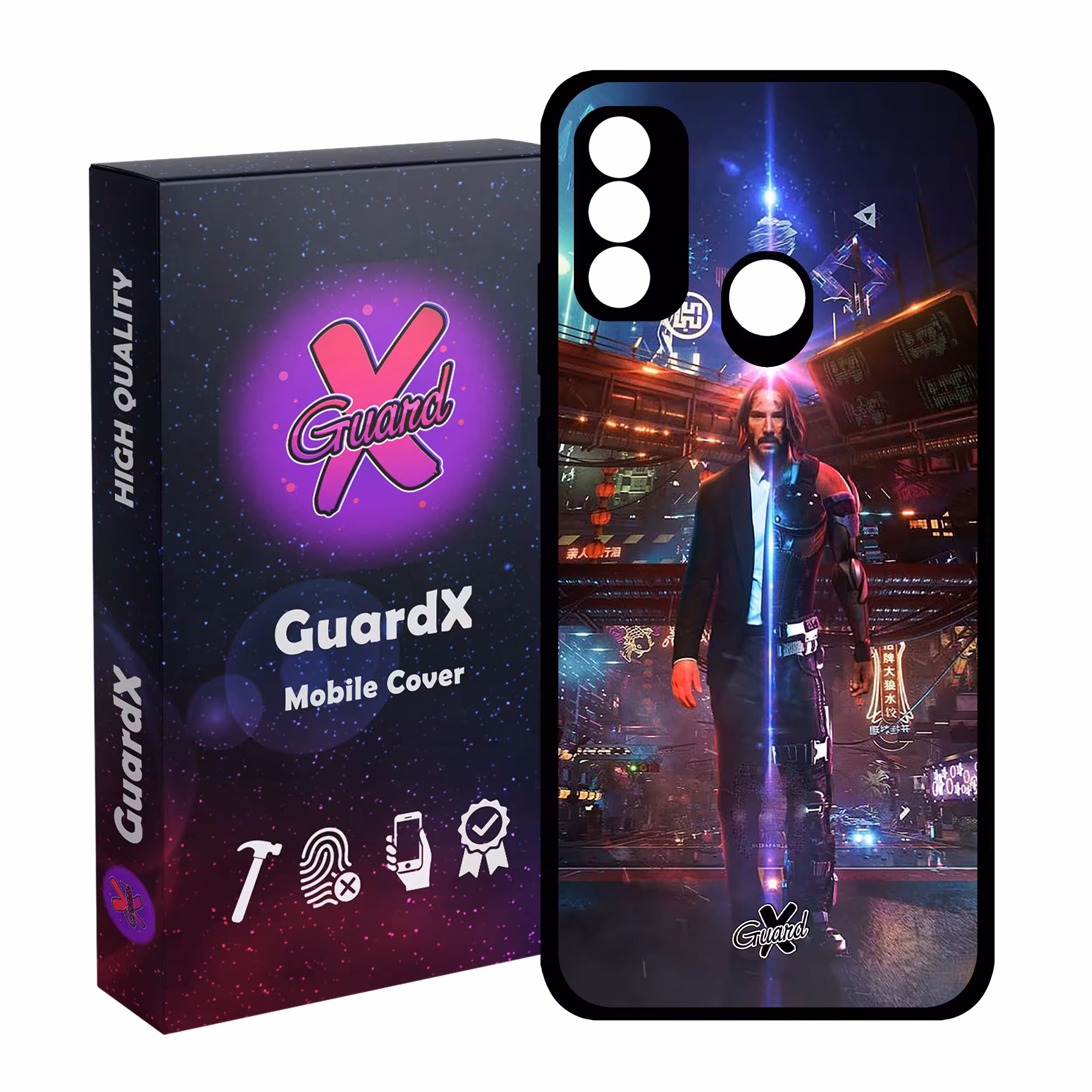 کاور گارد ایکس طرح John Wick مدل Glass10077 مناسب برای گوشی موبایل هوآوی P Smart 2020