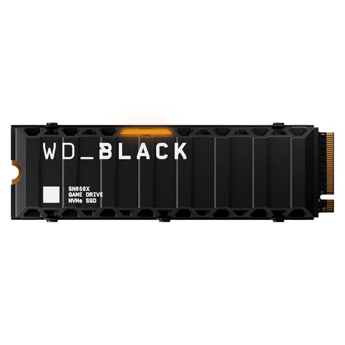 حافظه SSD وسترن دیجیتال مدل  BLACK SN850X NVME Gen4 ظرفیت 2 ترابایت با هیت سینک
