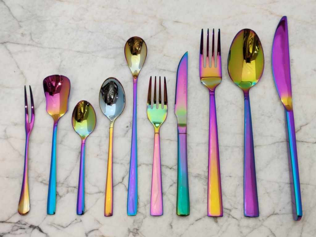 سرویس قاشق چنگال 7رنگ