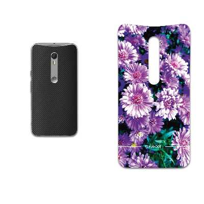 برچسب پوششی ماهوت مدل Purple-Flower مناسب برای گوشی موبایل موتورولا Moto X Style