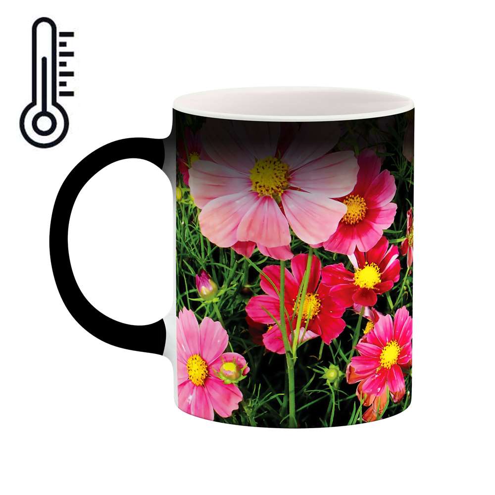 ماگ حرارتی طرح گل مدل mgh00314