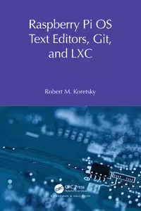 خرید و دانلود نسخه کامل کتاب Raspberry Pi OS Text Editors, git, and LXC