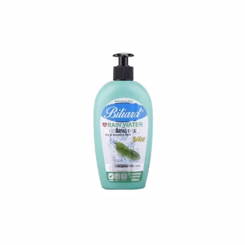 کرم مرطوب کننده آبرسان مدل پمپی رایحه خیار Cucumber بیلیارد 500 میل