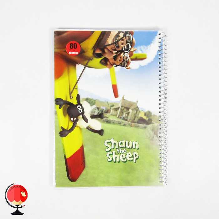 دفتر مشق 80 برگ سیمی مجلد طرح بره ناقلا آپادانا