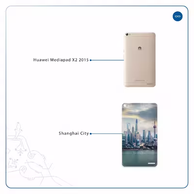برچسب پوششی ماهوت مدل Shanghai City مناسب برای تبلت هوآوی Mediapad X2 2015