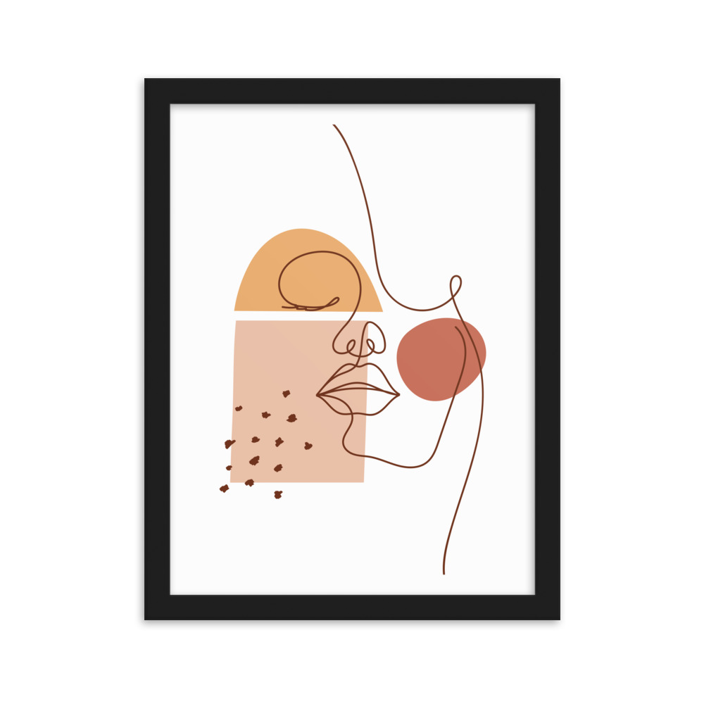 تابلو مدل دکوراتیو مینیمال دخترانه کد 2755